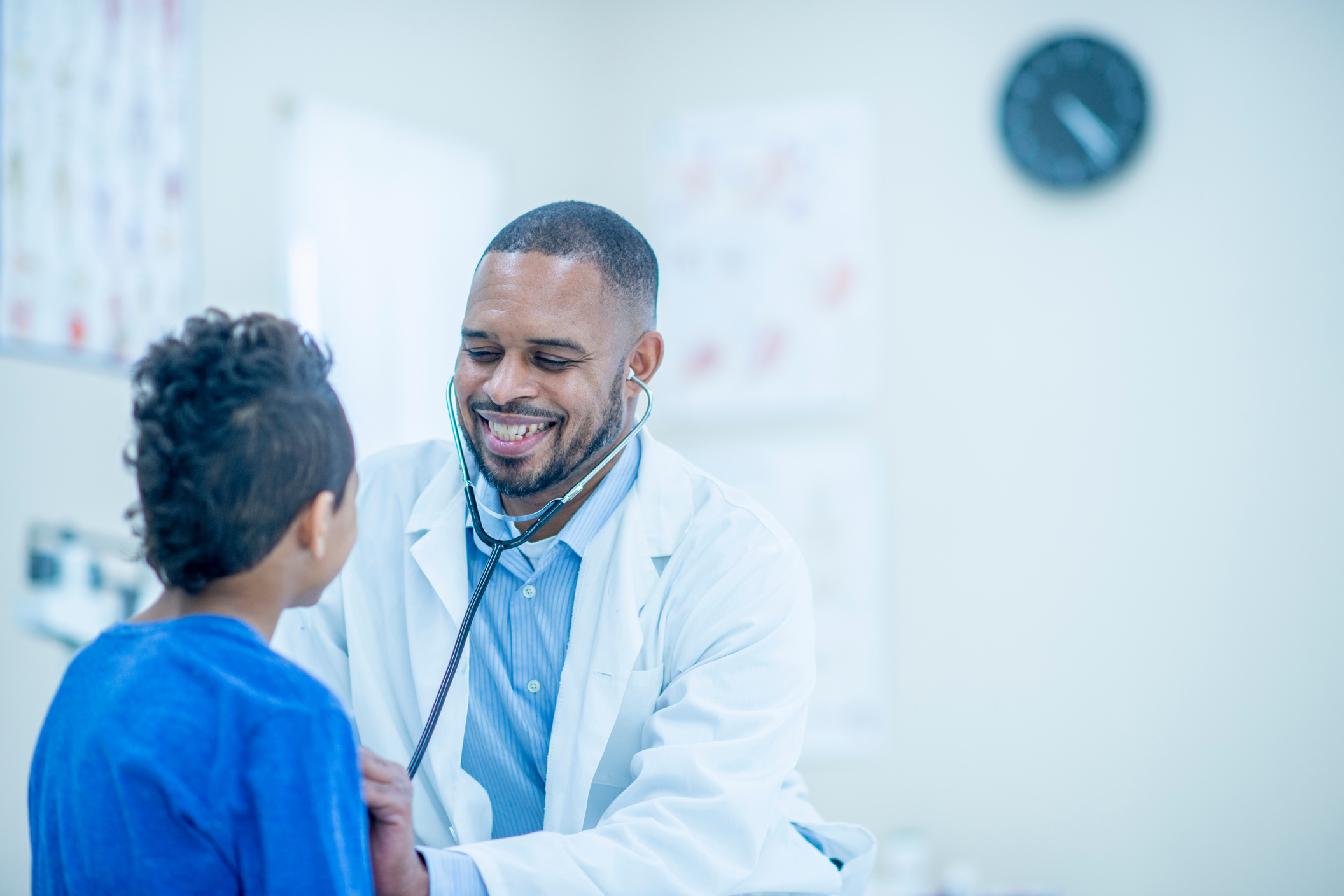 Visiting a doctors clinic